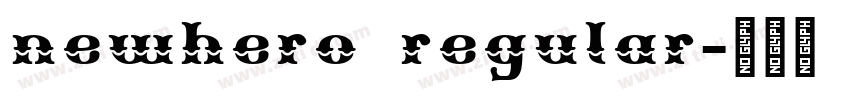 newhero regular字体转换